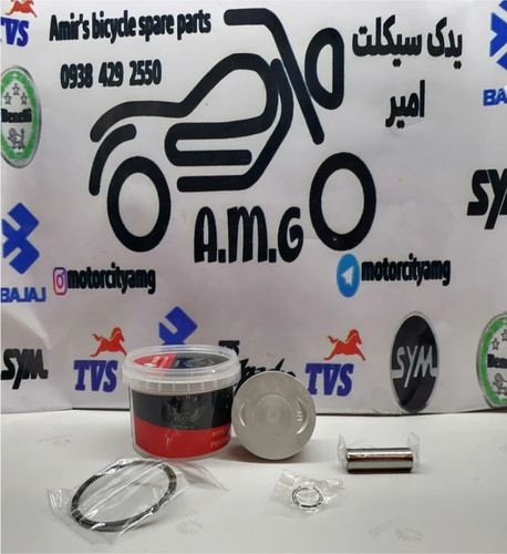 رینگ و پیستون ( پستان ) موتور اپاچی 160شماره۱۰۰درجه یک ضمانتی